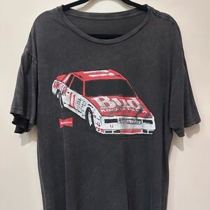 Budweiser Racing Car Graphic Charcoal T-Shirt